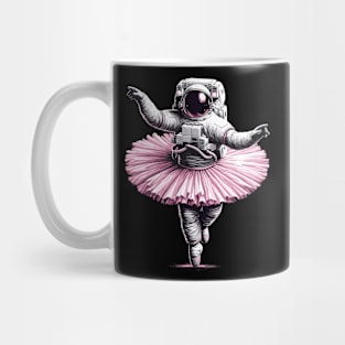 Cute Astronaut in Tutu Ballet Dancing Funny Ballet Mug